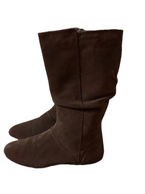 Patagonia Maha Espresso Brown Suede Slouchy Boots Size 7 Pull On
